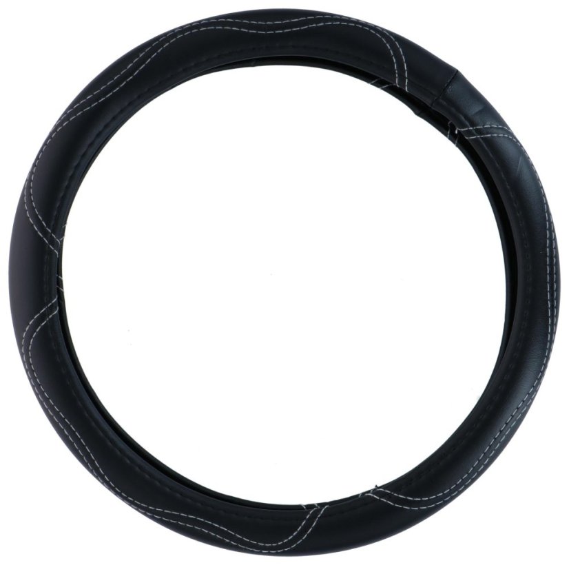 ALLRIDE Potah na volant 37-39 cm, prošívaný černý