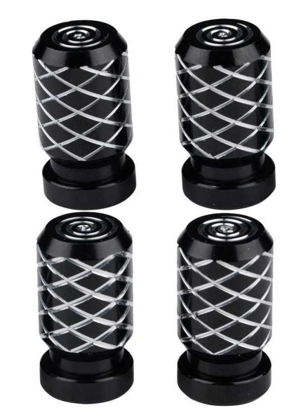 ALLRIDE Čepičky na ventilky Spirála, 4 ks