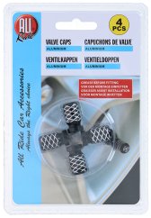 ALLRIDE Čepičky na ventilky Spirála, 4 ks