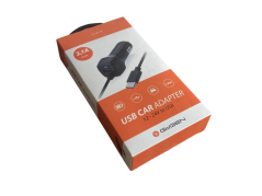 Adaptér do auta GoGEN integrovaný kabel (micro USB), 1x USB, 2,1A (CH28MCB) černý