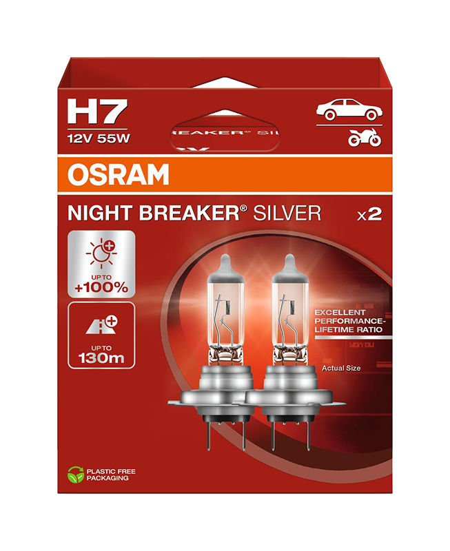 OSRAM NB Silver NG H7 12V 64210NBS-Duobox NEW