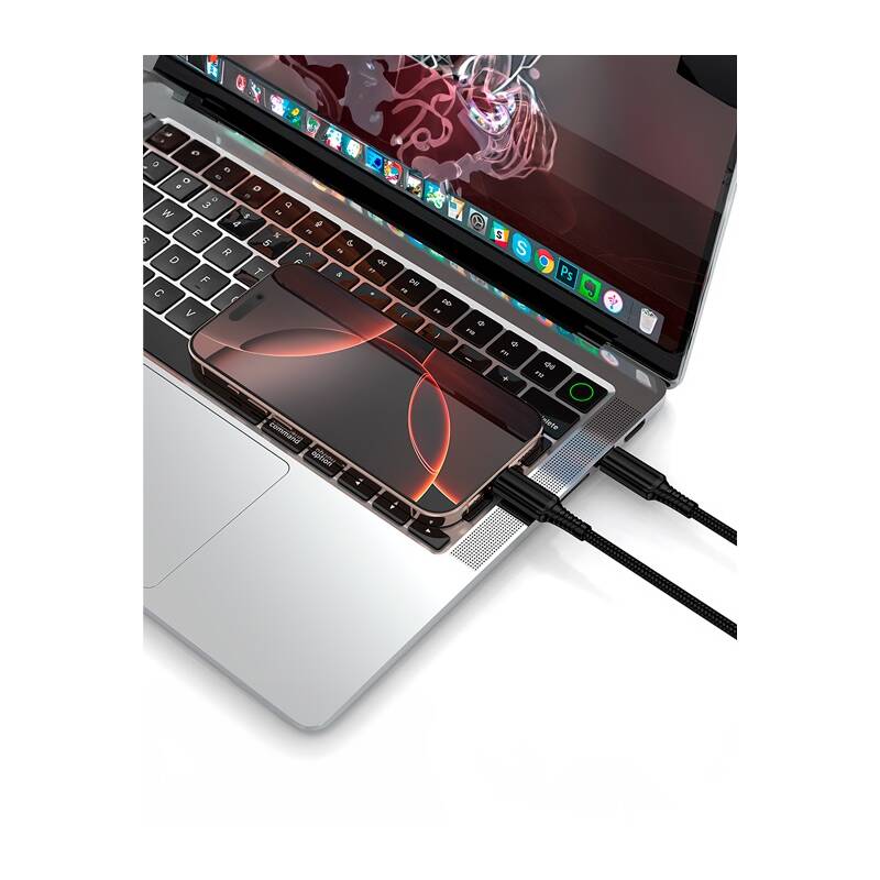 Kabel WG USB-C/USB-C 240W 1m, černý