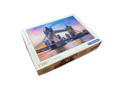 Vysoce kvalitní kolekce - 1500 dílků puzzle - Západ slunce nad Tower Bridge
