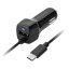 Adaptér do auta GoGEN integrovaný kabel (micro USB), 1x USB, 2,1A (CH28MCB) černý