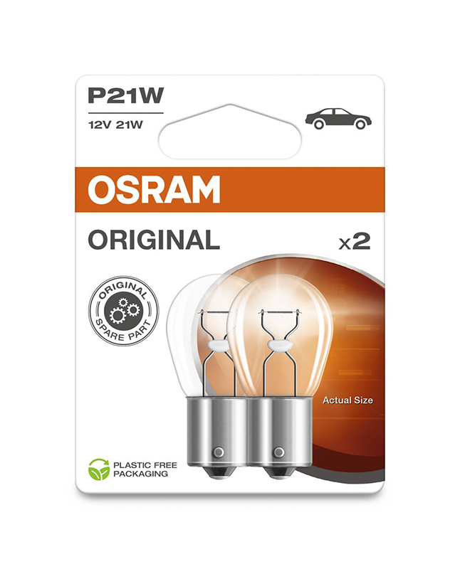 OSRAM Žárovka pomocná P21W 12V 7506-02B NEW
