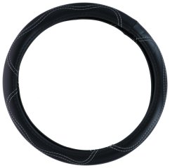 ALLRIDE Potah na volant 37-39 cm, prošívaný černý