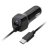 Adaptér do auta GoGEN integrovaný kabel (micro USB), 1x USB, 2,1A (CH28MCB) černý