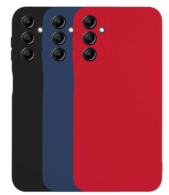 Set krytů na mobil FIXED Story na Samsung Galaxy A14/A14 5G (FIXST-1072-3SET2) černý/červený/modrý